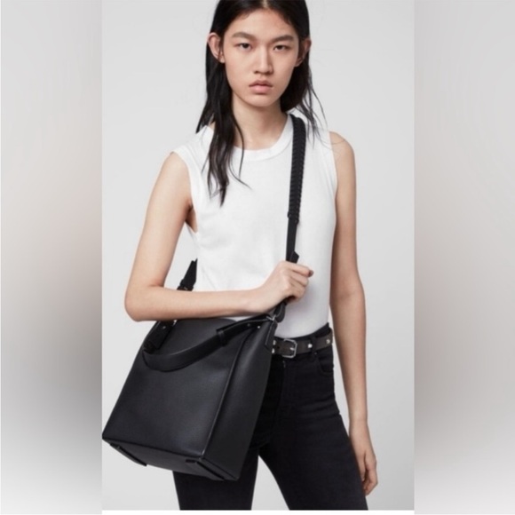 All Saints Handbags - Allsaints Kita Pebble Leather Crossbody Bag
